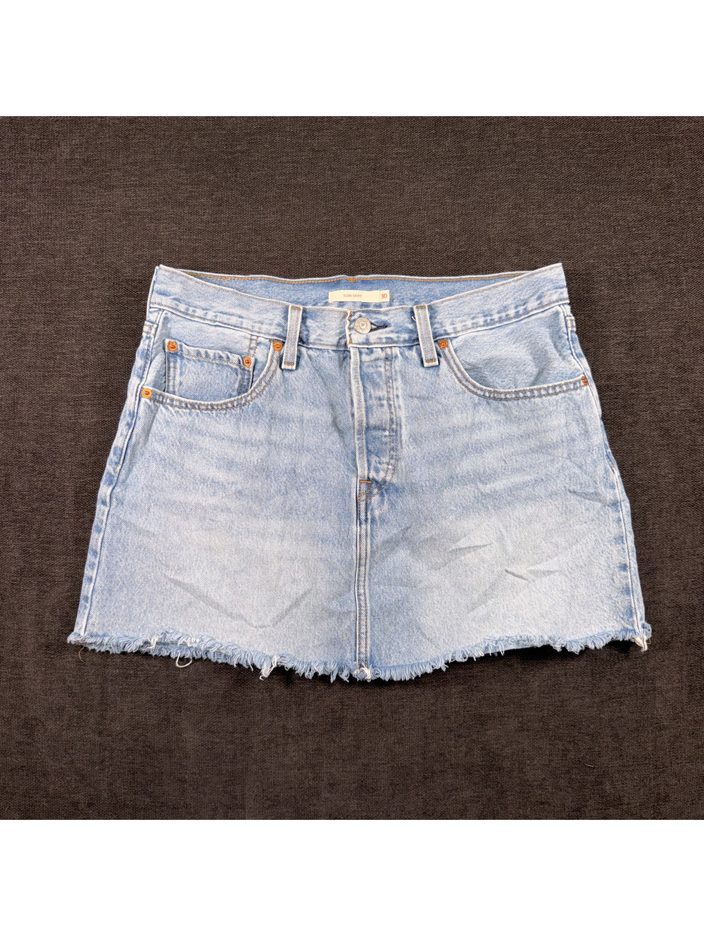 Levi's Icon Denim Skirt Size 30 Light Blue